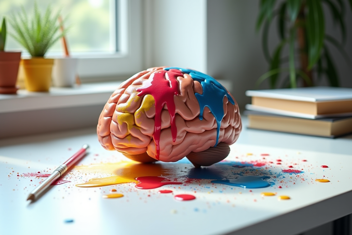 peinture cerveau